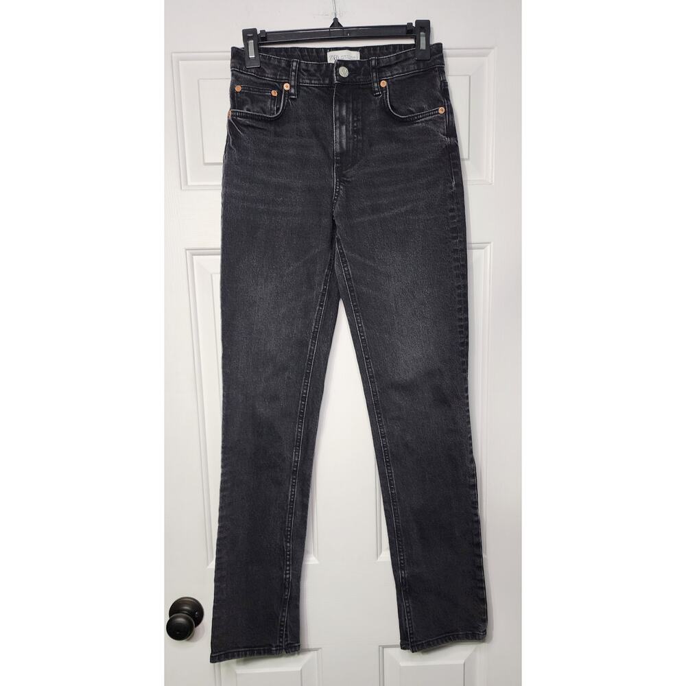 Zara Womens Black Jeans Hi Rise Size 4
